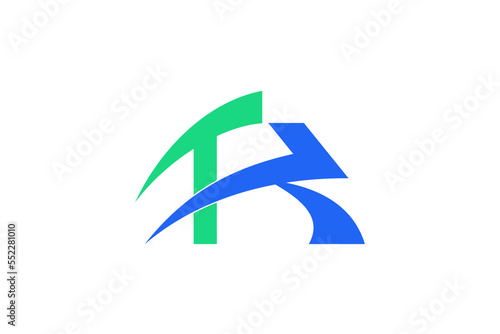 Letter TK or KT logo design, Logistics logo design, arrow logo