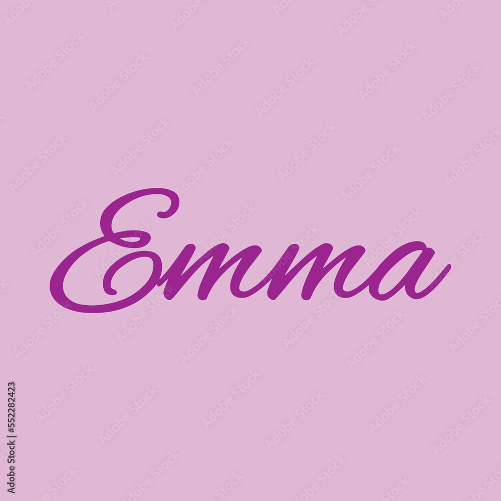 The female name is Emma. Background with the inscription - is Emma. A postcard for is Emma. Congratulations for is Emma.