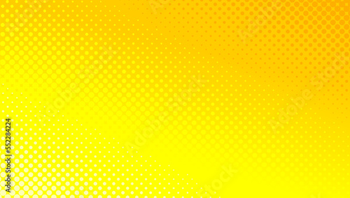 Yellow comic background with dot halftone