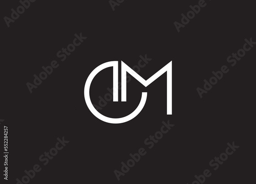 letter GM and MG logo design vector template