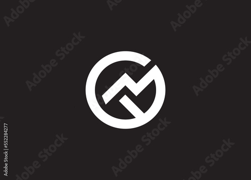 letter GM and MG logo design vector template