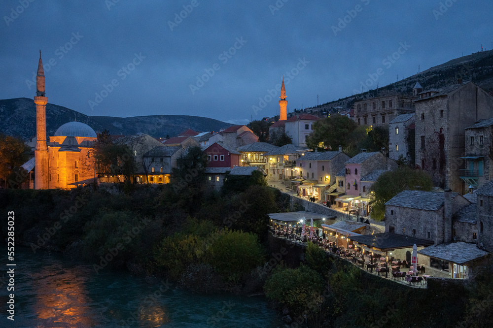View of the town of Mostar