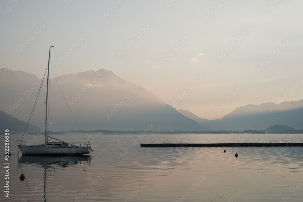 View of Como Lake. Domasio, Italy