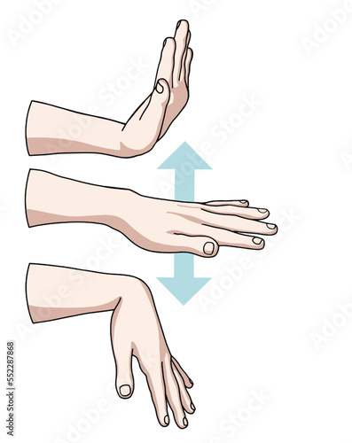 Fotobehang Wrist joint rehabilitation exercises