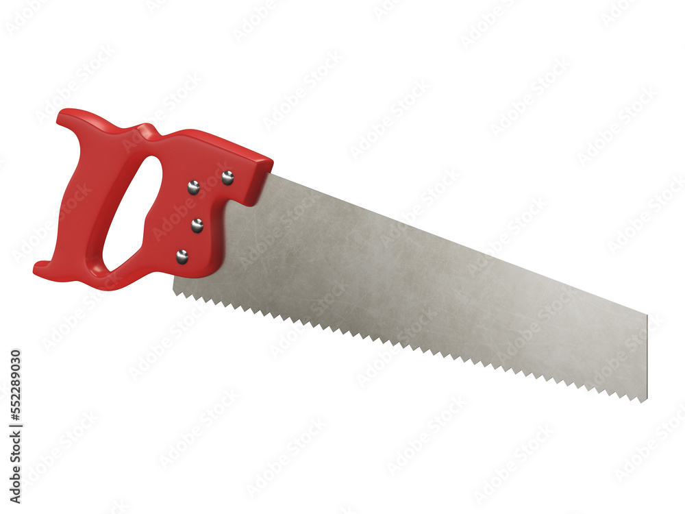 Hand saw isolated on white background Hand saw isolated on white background