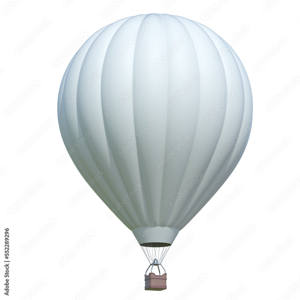 Naklejka premium Hot air balloon 3d illustration