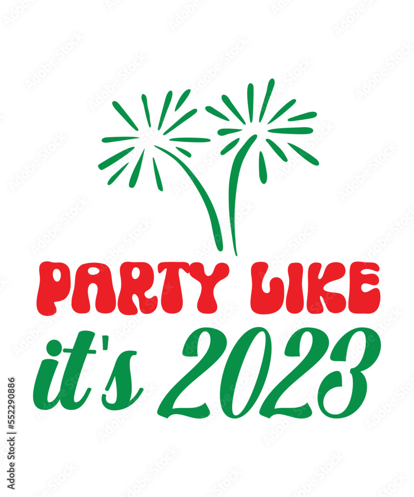 Fototapeta premium Happy New Year, Happy New Year design, Cut File, Sublimation, Printable svg png jpg, Happy New Year SVG, New Year's SVG, Christmas SVG, Digital Download, Cut File, Sublimation, Clip Art, happy new