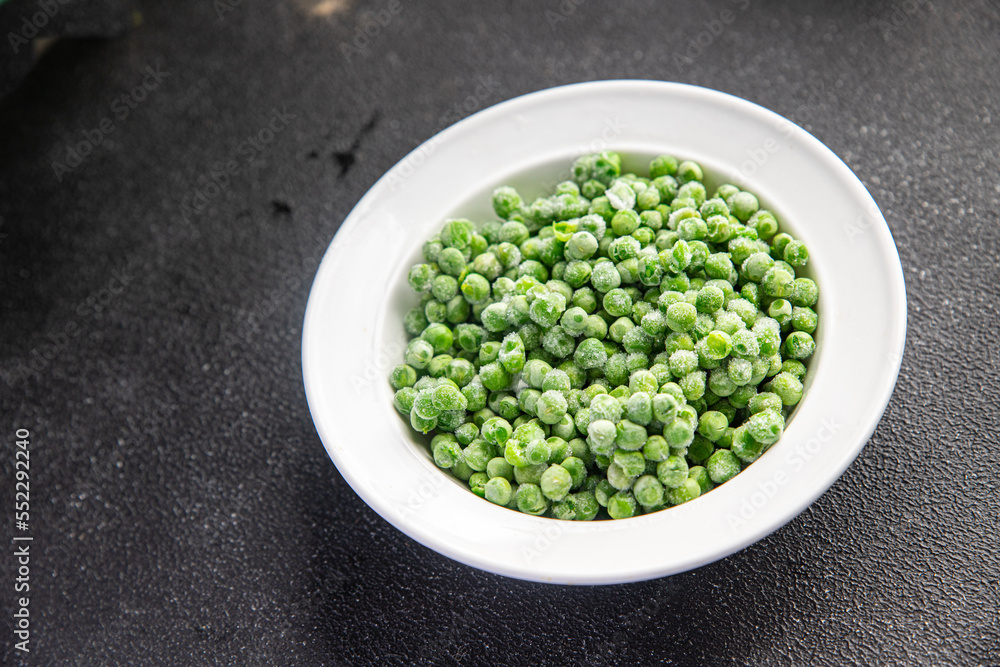 green pea frozen vegetable fresh snack healthy meal food on the table copy space food background rustic top view green pea frozen vegetable fresh snack healthy meal food on the table copy space food background rustic top view
