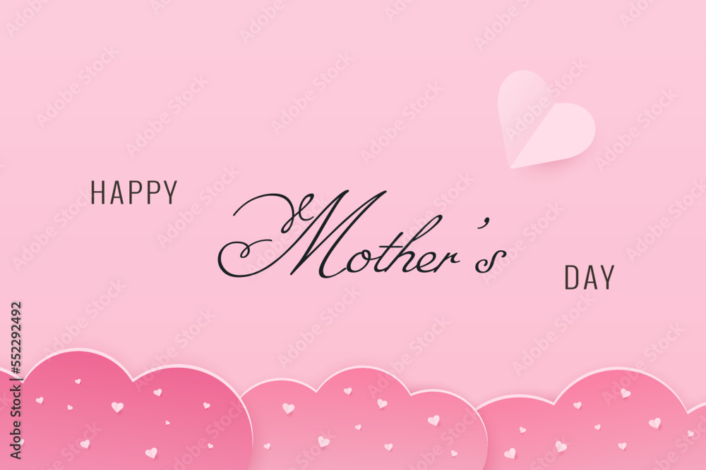 Happy Mother’s Day. Mother’s day greeting card. Vector illustration. Mom greeting card.Holiday gift card.Happy mother’s day background. Feminine design for card.Design for invitation.