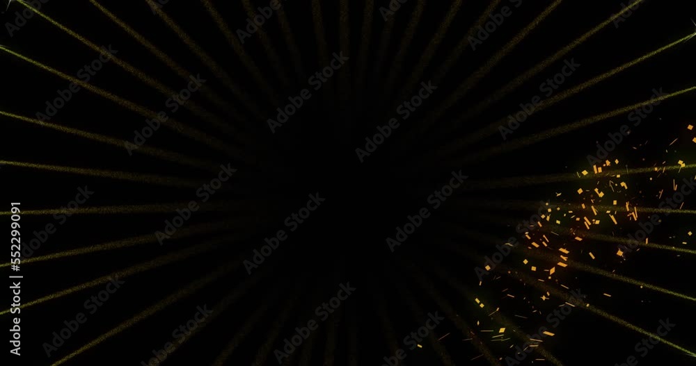 Animation of fireworks on black background Animation of fireworks on black background