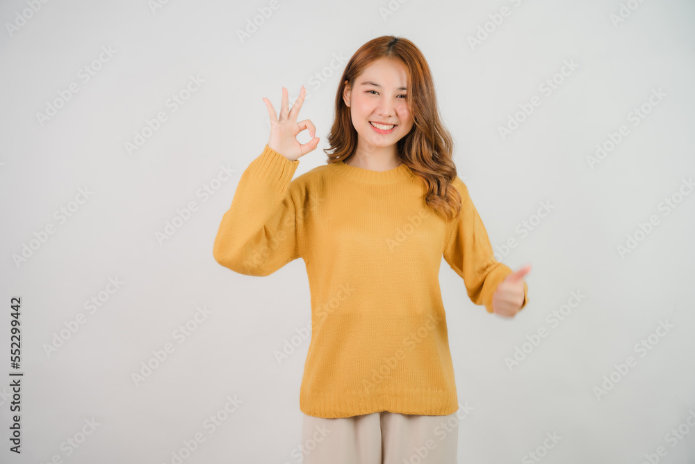 portrait of attractive asian woman isolated on white background portrait of attractive asian woman isolated on white background