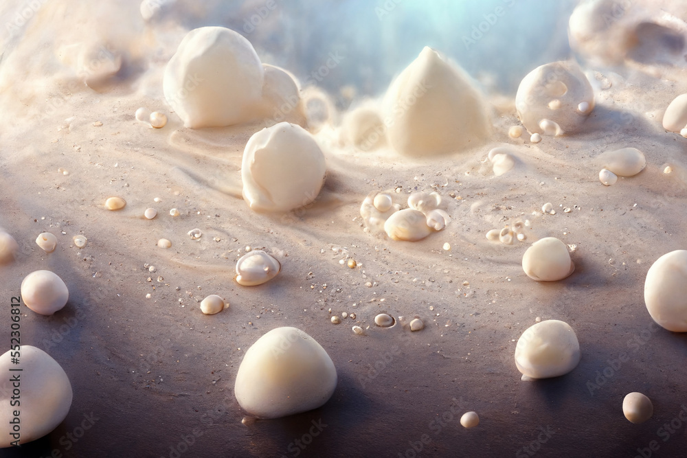 Abstract milky splashes background, illustration Abstract milky splashes background, illustration