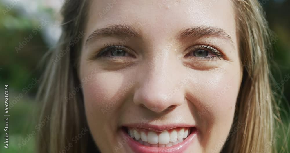 Portrait of happy caucasian woman on sunny day at wedding Portrait of happy caucasian woman on sunny day at wedding