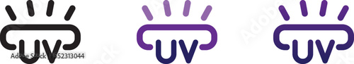 UV light icon , Vector illustration
