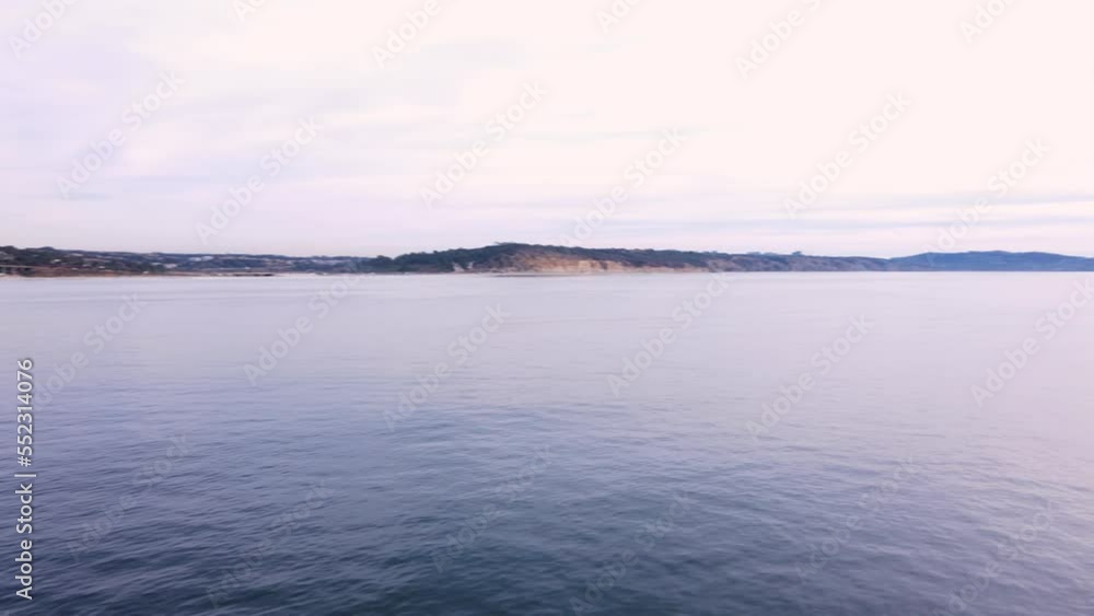 Drone view of Delmar coastline from the ocean Drone view of Delmar coastline from the ocean