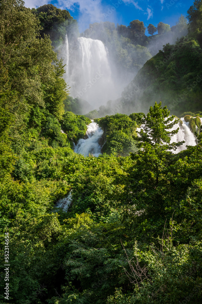 The majesty of the Marmore waterfall. Dream Umbria.
