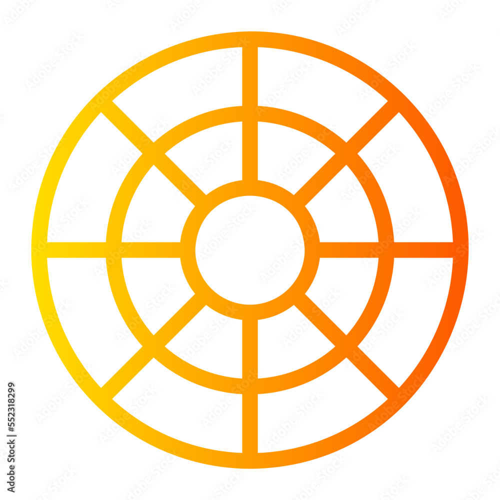 Obraz premium color circle gradient icon