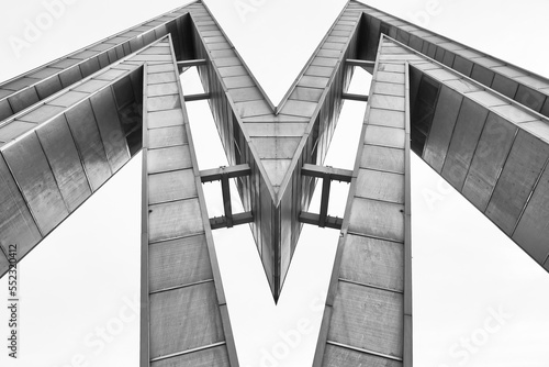 the sign of the Alte Messe in Leipzig, Germany,  double M