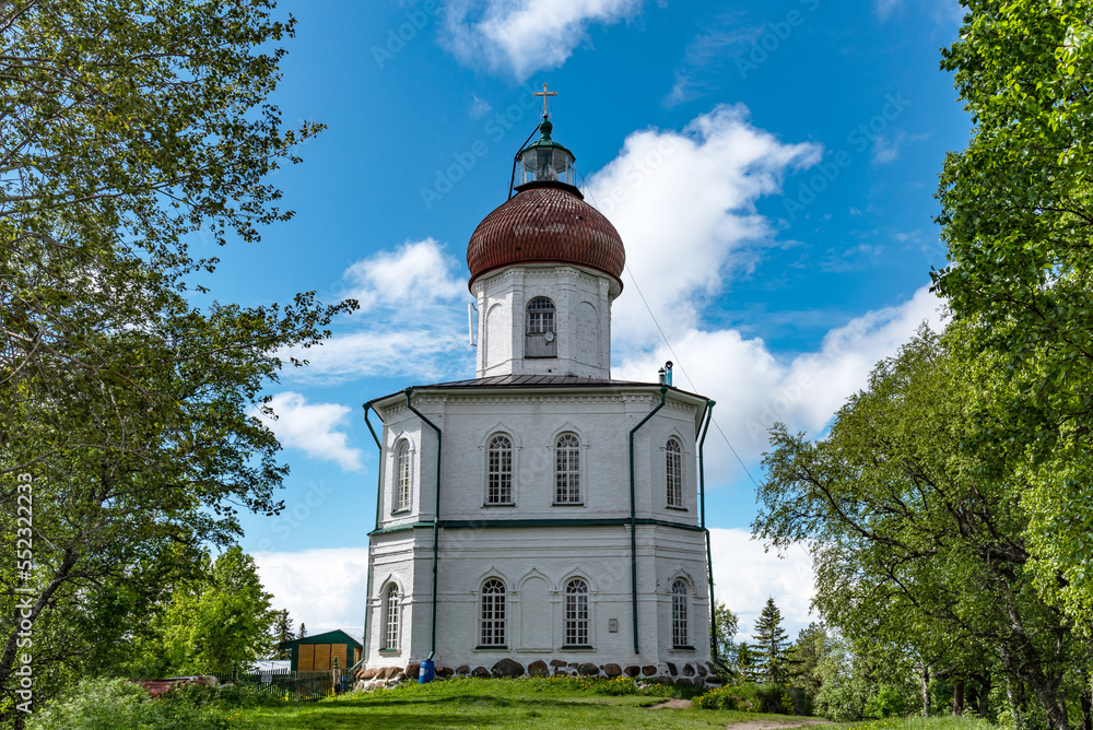 Church of the Ascension of the Lord on Bolshoi Solovetsky Island, Russia.