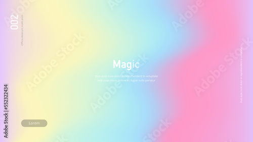 Vibrant wavy gradient banner. Futuristic background with soft blending colors for wallpaper, poster, cover, business concept.
