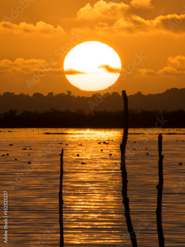 Coucher de soleil sur le Bassin d'Arcachon photo