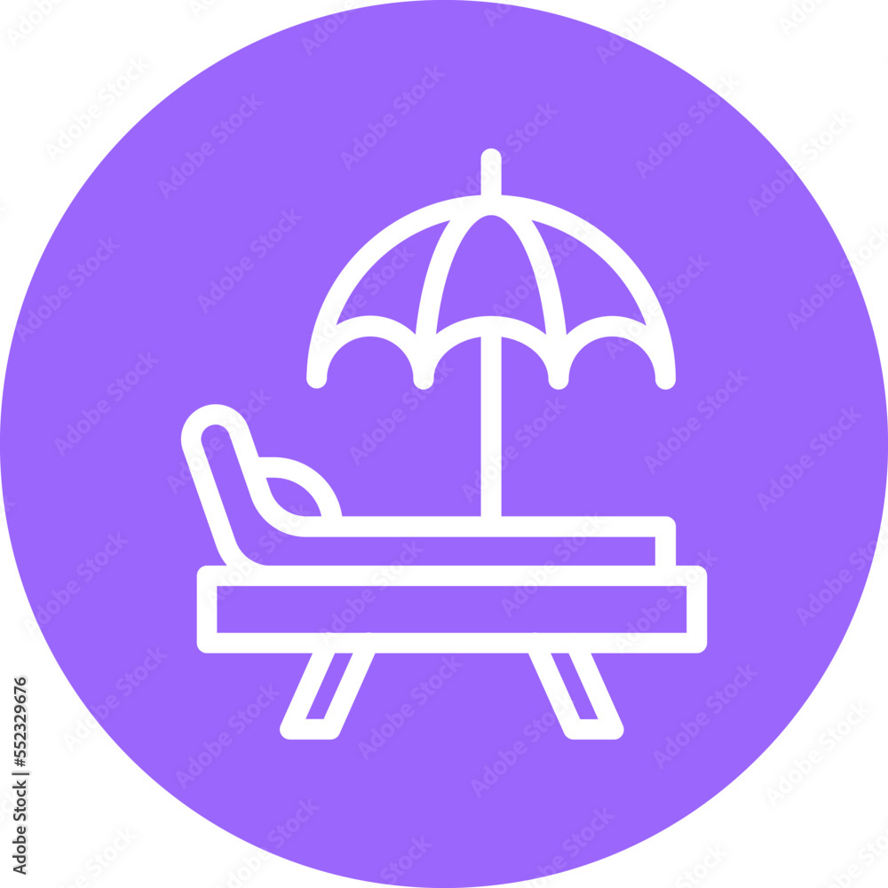 Beach Chair Icon Style Beach Chair Icon Style
