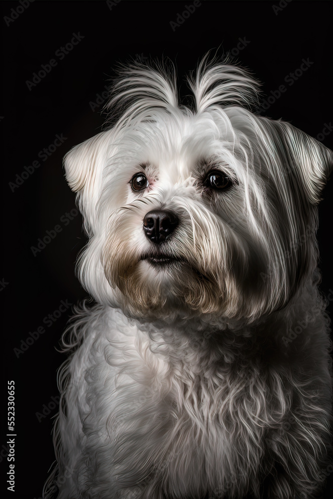 portrait of a maltese terrier