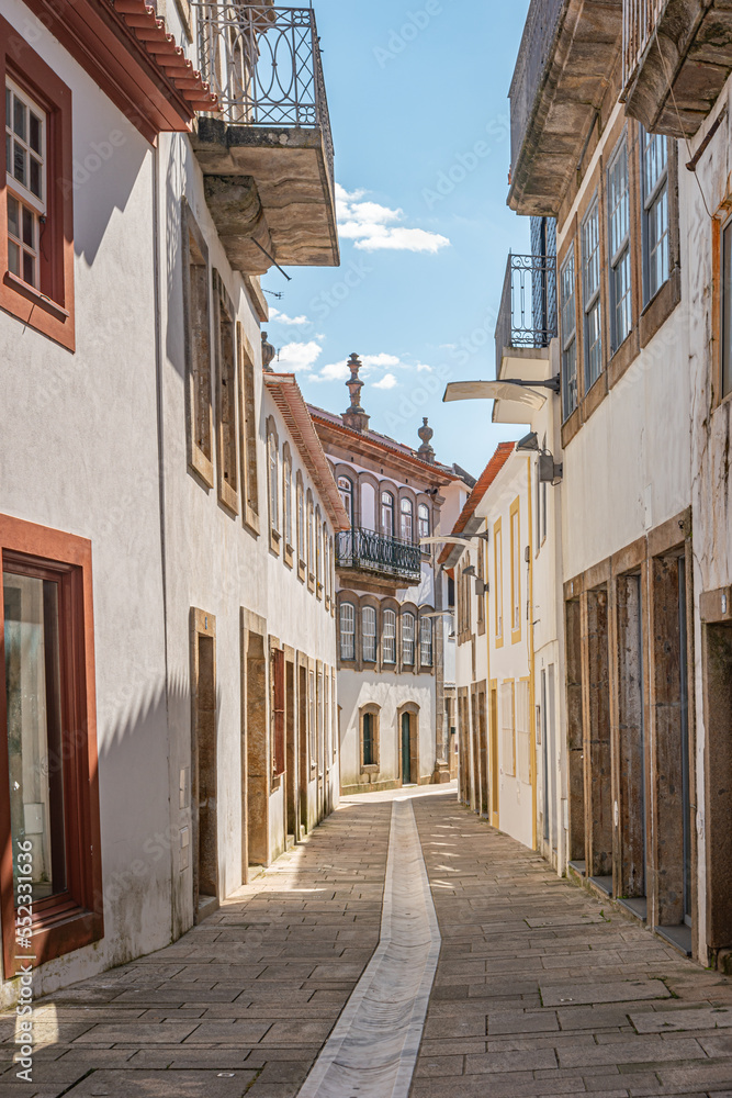 Obraz premium Architecture of Historic Centre of Sao Joao de Pesqueira, Douro Valley, Portugal.