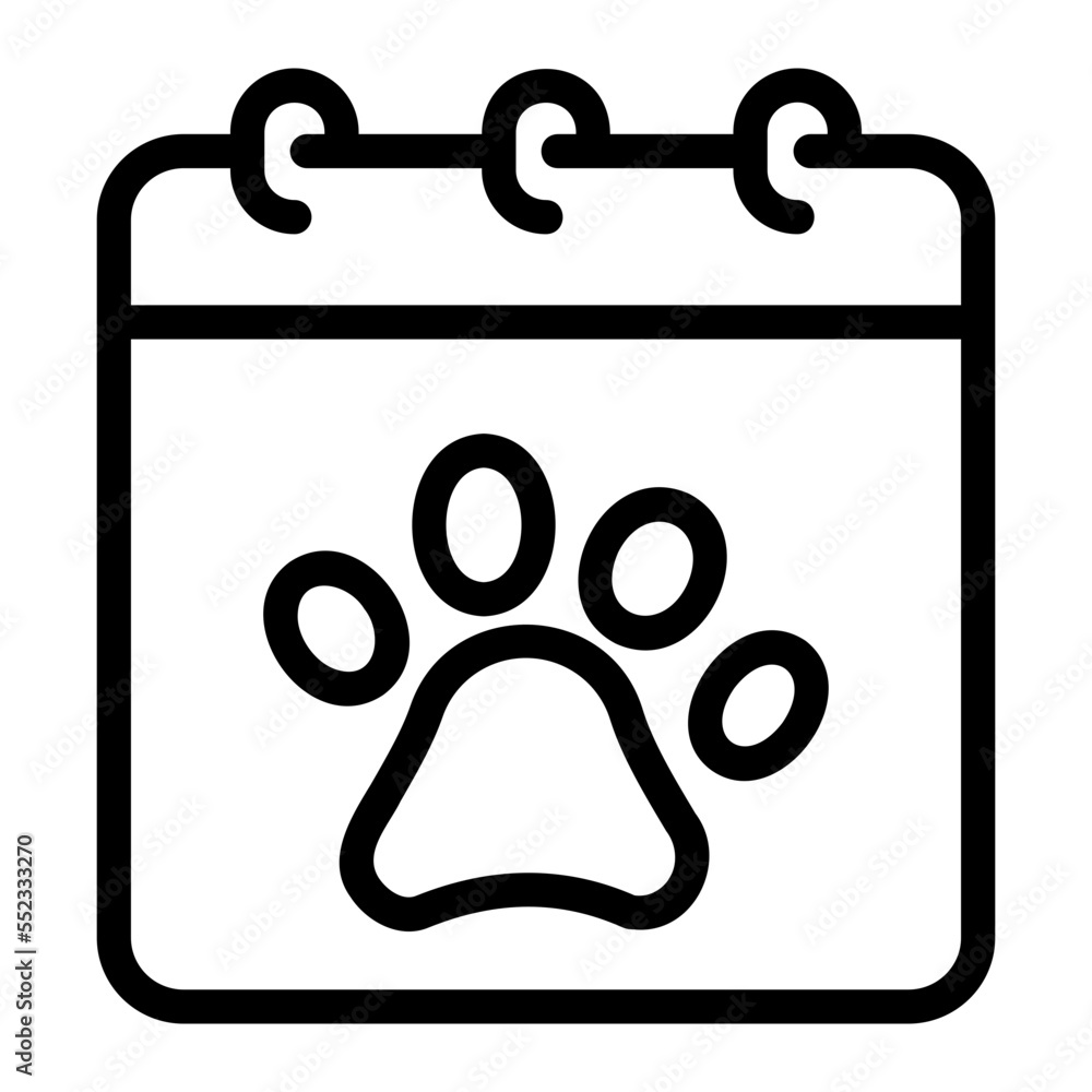 cat day line icon cat day line icon