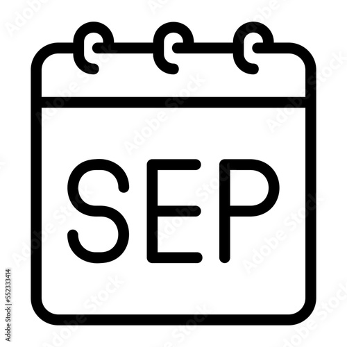 september line icon