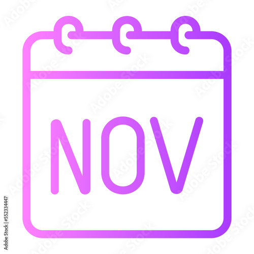 november gradient icon