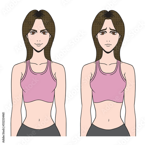 アメコミタッチのフィットネスをする白人