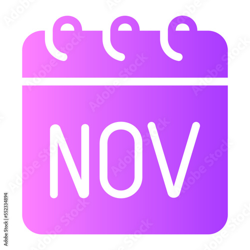 november gradient icon