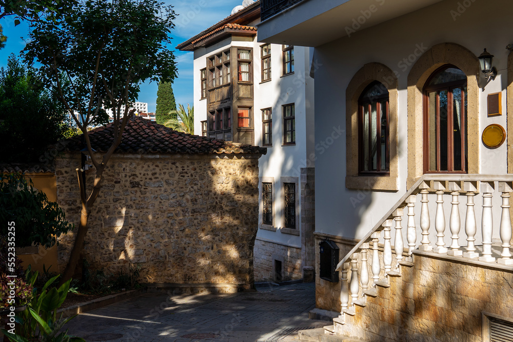 antalya, turkey old town kaleici. street in the town