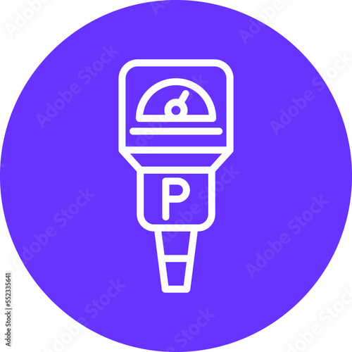 Parking Meter Icon Style