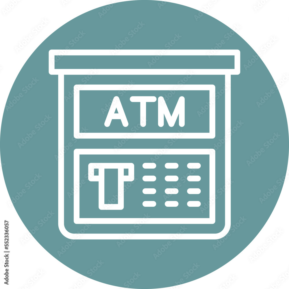 Atm Machine Icon Style Atm Machine Icon Style