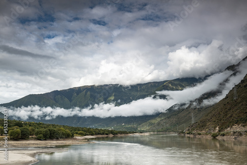 lake and mountains