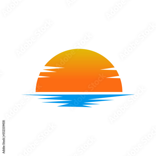 sunset over the sea