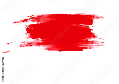 Red oil paint brush stroke texture 