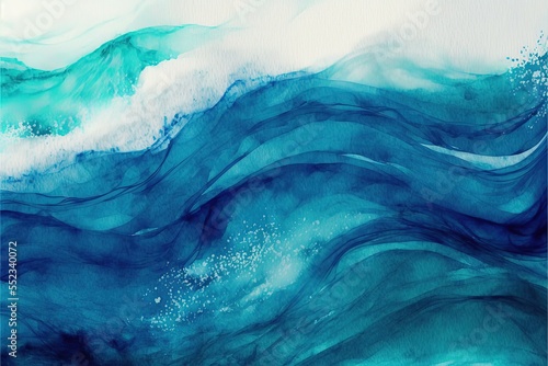 Fotografia fond abstrait bleu de texture marine