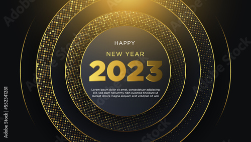 2023 Happy New Year and Merry Christmas. abstract design luxury concept. Vector Eps10
