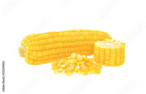 Boiled corn on  transparent png