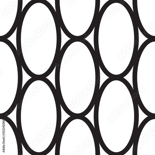 Abstract seamless geometric pattern of ellipses