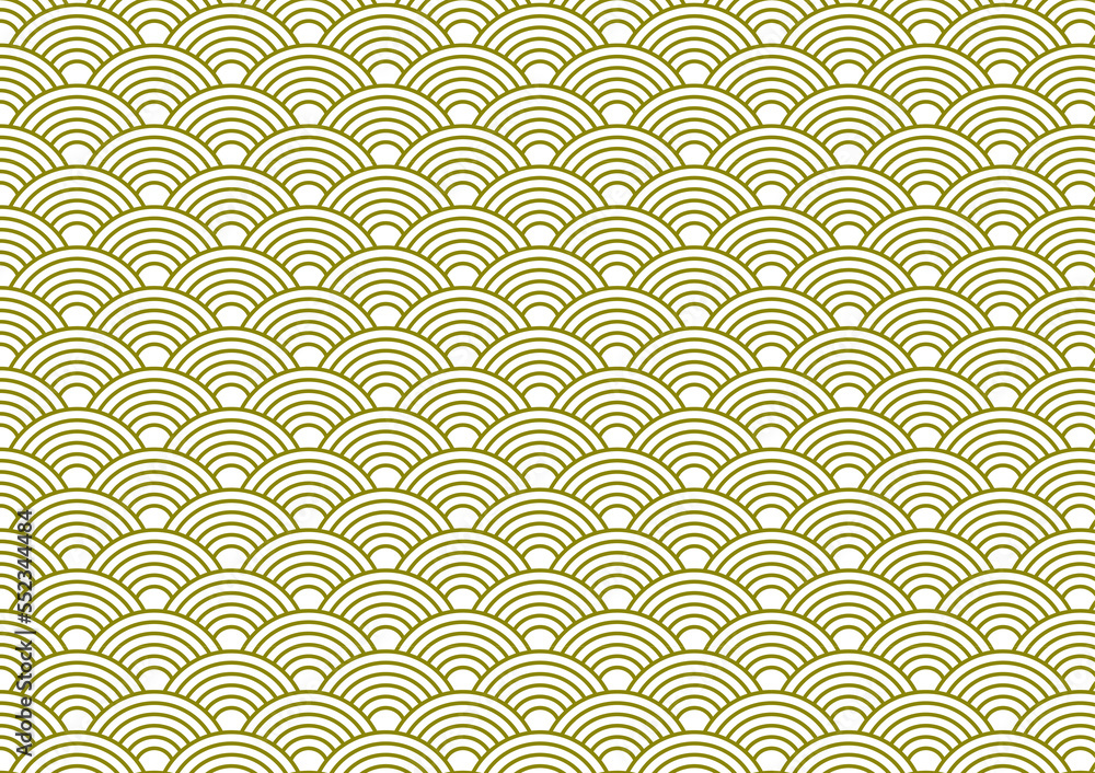 Gold and white Chinese Oriental traditional seamless pattern background use to card, wrapping, cover, web design or promotion discount.