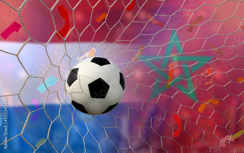 Wallpaper Mural Football Cup competition between the national Netherlands and national Morocco. Torontodigital.ca