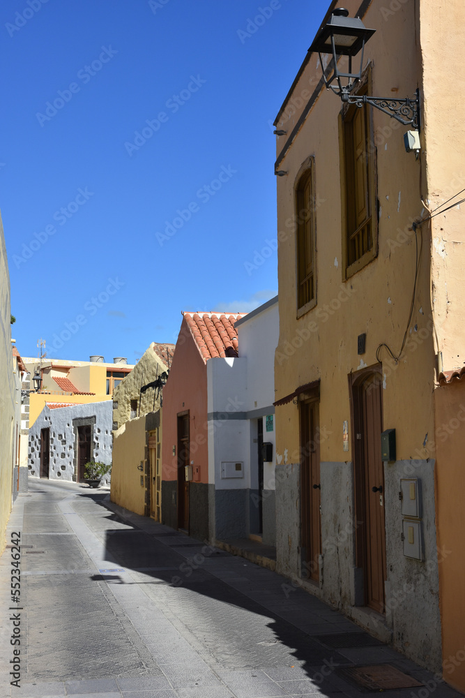 Scenic view of alley in Agüimes de Gran Canaria