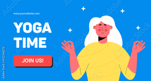 Yoga time web page template