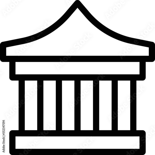 Gazebo Vector Icon Design Illustration