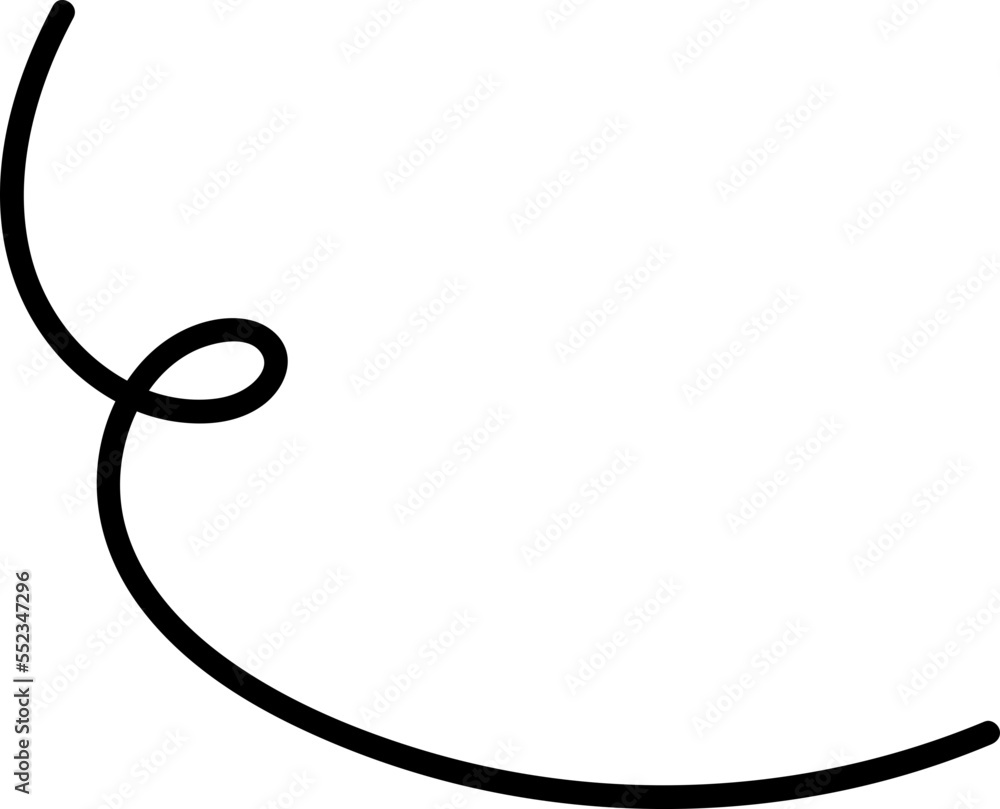 hand drawn lines, line doodle, curve, spiral line