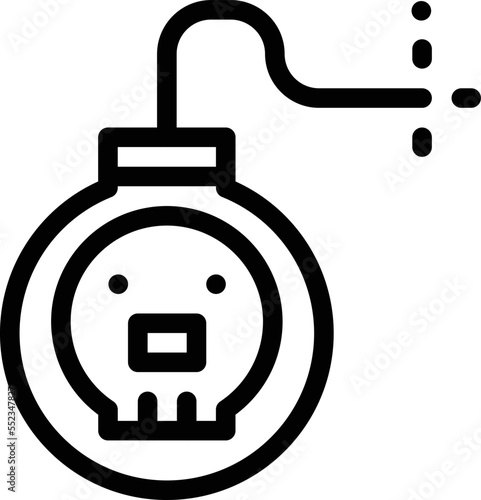 Bomb Vector Icon Design Illustration